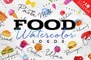 Food Watercolor Logos