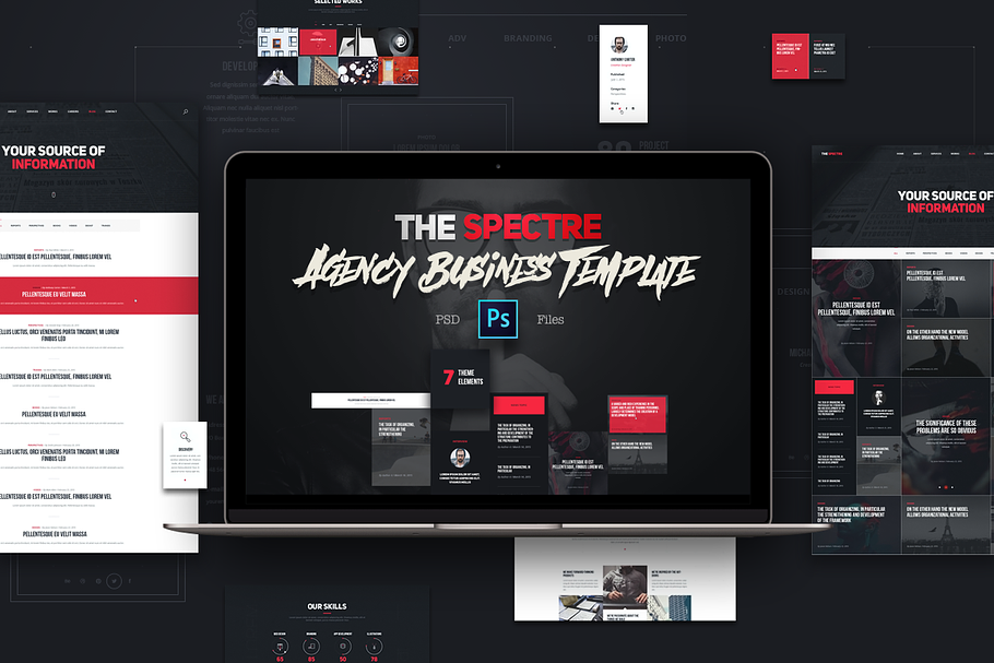 The Sketch - PSD Template in Website Templates - product preview 8