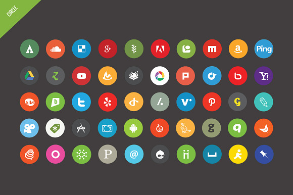 Complete Social Icon Set - Vector in Vector Social Icons - product preview 4