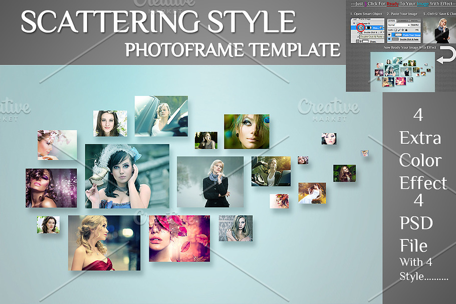 Scattering Style Photo Template