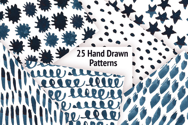25 Hand Drawn Patterns
