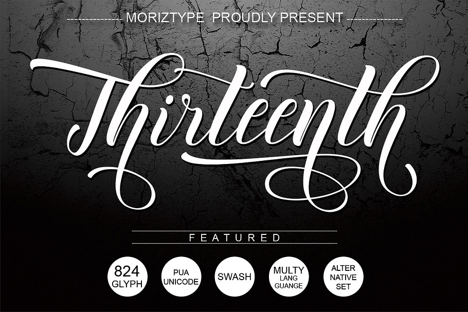 Thirteenth Script in Script Fonts - product preview 8