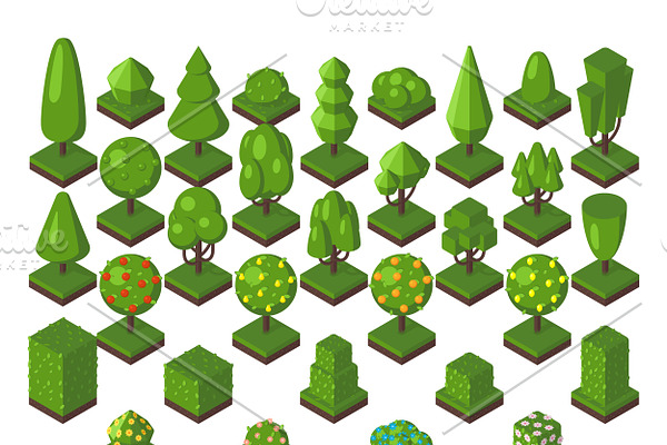 Green isometric tree vector set