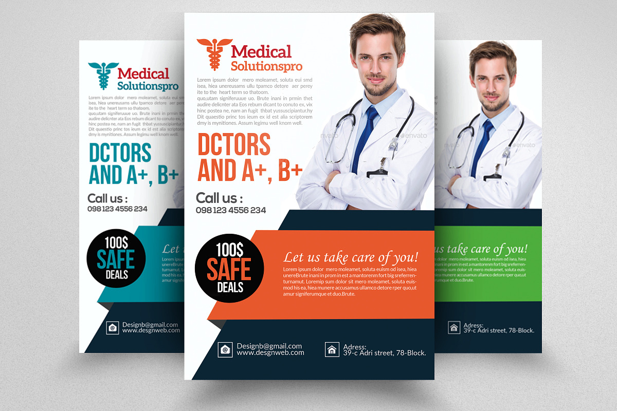  Medical Doctor Flyer Template  in Flyer Templates - product preview 8