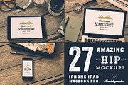 27 Hip Apple devices Mockups