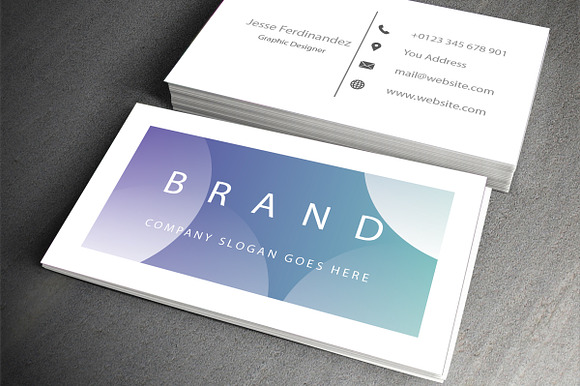 Modern Business Card Template-Vol 8 in Business Card Templates - product preview 3