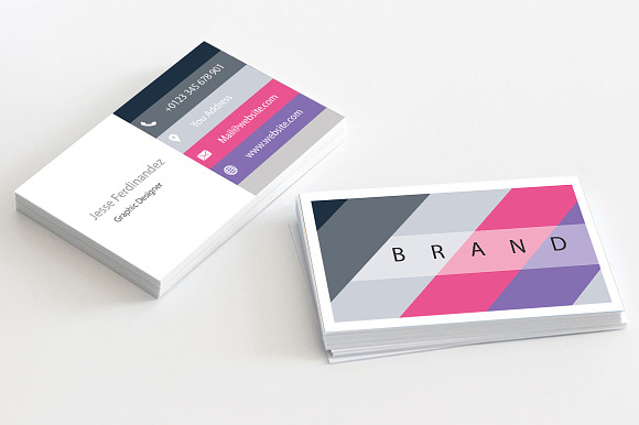 Modern Business Card Template Vol-10 in Business Card Templates - product preview 2