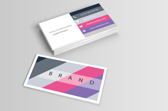 Modern Business Card Template Vol-10 in Business Card Templates - product preview 3