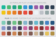 50 Flat UI color swatches