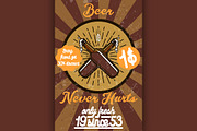 Retro styled beer banner