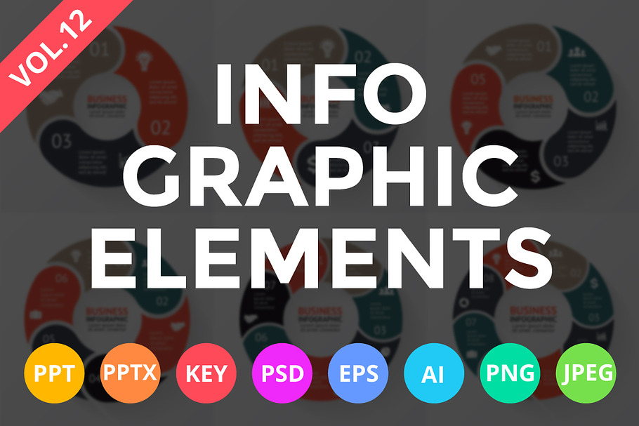 Infographic Elements Vol.12 in Keynote Templates - product preview 8