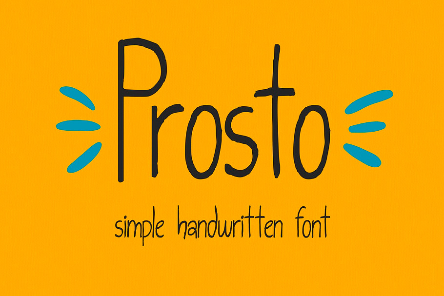 Prosto - simple handwritten font in Sans-Serif Fonts - product preview 8