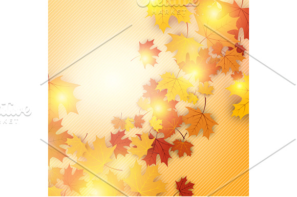 Autumn cards set with maple leaves in Illustrations - product preview 2
