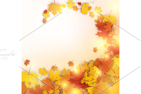 Autumn cards set with maple leaves in Illustrations - product preview 3