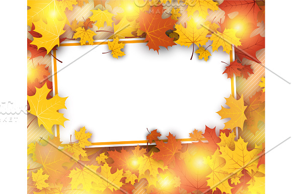 Autumn cards set with maple leaves in Illustrations - product preview 5