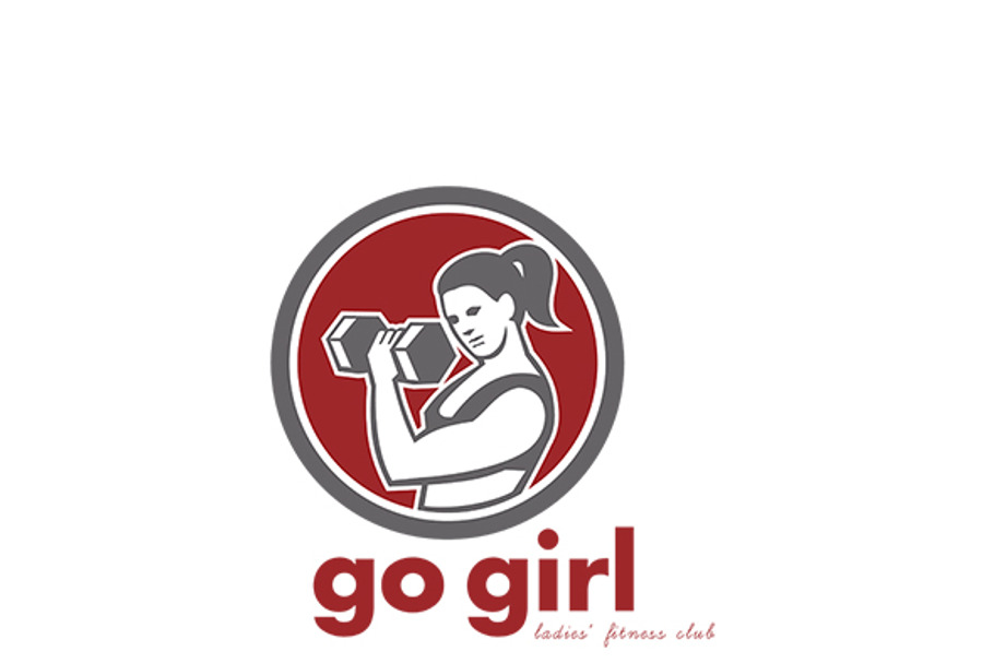 Go Girl Ladies Fitness Club Logo