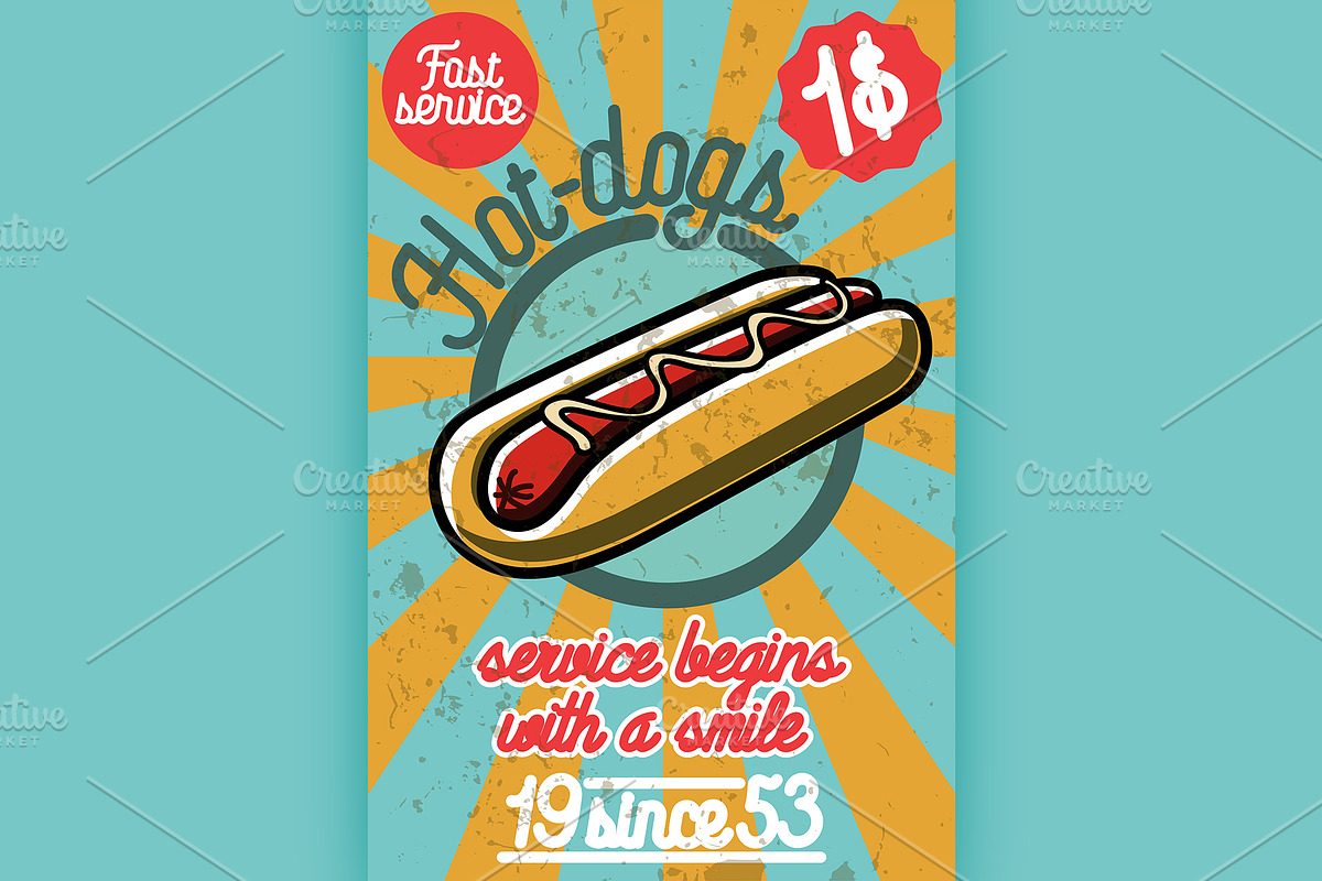 Fast food banner in Illustrations - product preview 8