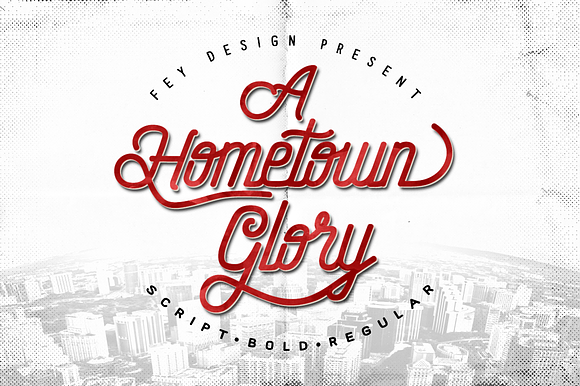  Hometown 50% Off Clean And Rough  in Display Fonts - product preview 5