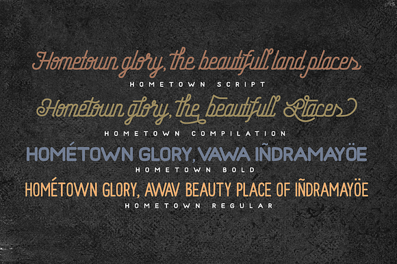  Hometown 50% Off Clean And Rough  in Display Fonts - product preview 7