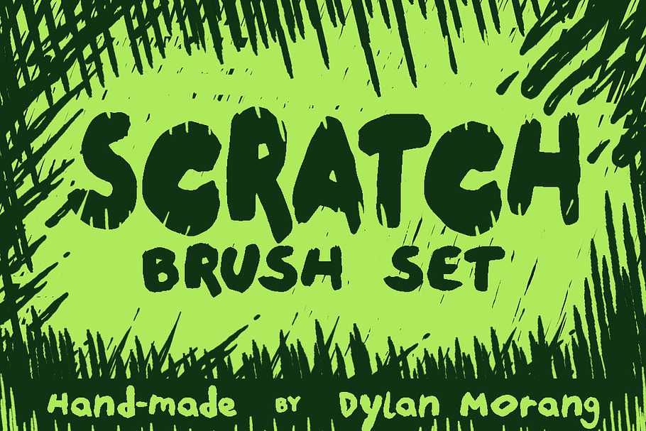 SCRATCH brush set in Photoshop Brushes - product preview 8