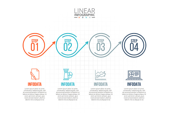 Linear elements for infographic v.17 in PowerPoint Templates - product preview 5