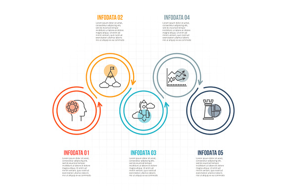 Linear elements for infographic v.17 in PowerPoint Templates - product preview 8