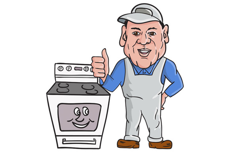 Oven Cleaner With Oven Thumbs Up 