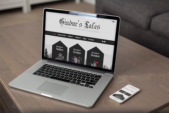 Gindur - Medieval WordPress Theme in WordPress Blog Themes - product preview 2