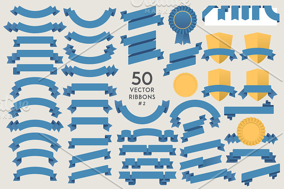 Vector Ribbons Pack in Illustrations - product preview 3