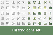 History icons set
