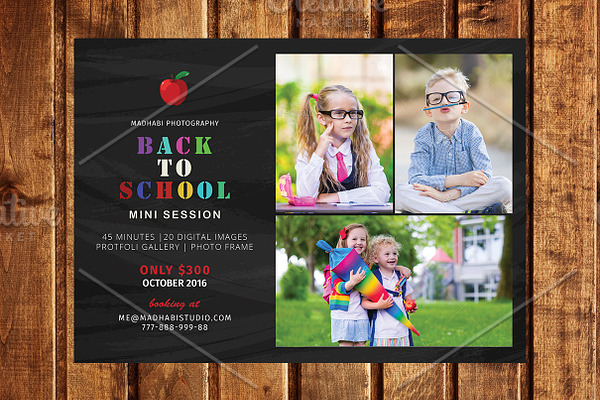 Back To School Mini Session Template