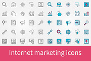 Internet marketing icons