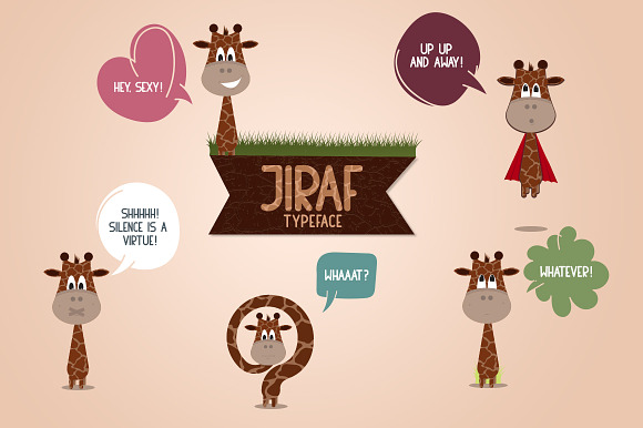 Jiraf Typeface in Display Fonts - product preview 2