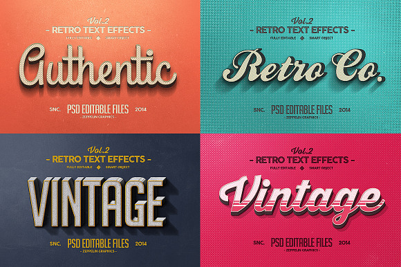 Vintage Text Effects Vol.2 in Add-Ons - product preview 1