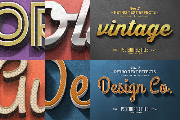 Vintage Text Effects Vol.2 in Add-Ons - product preview 3