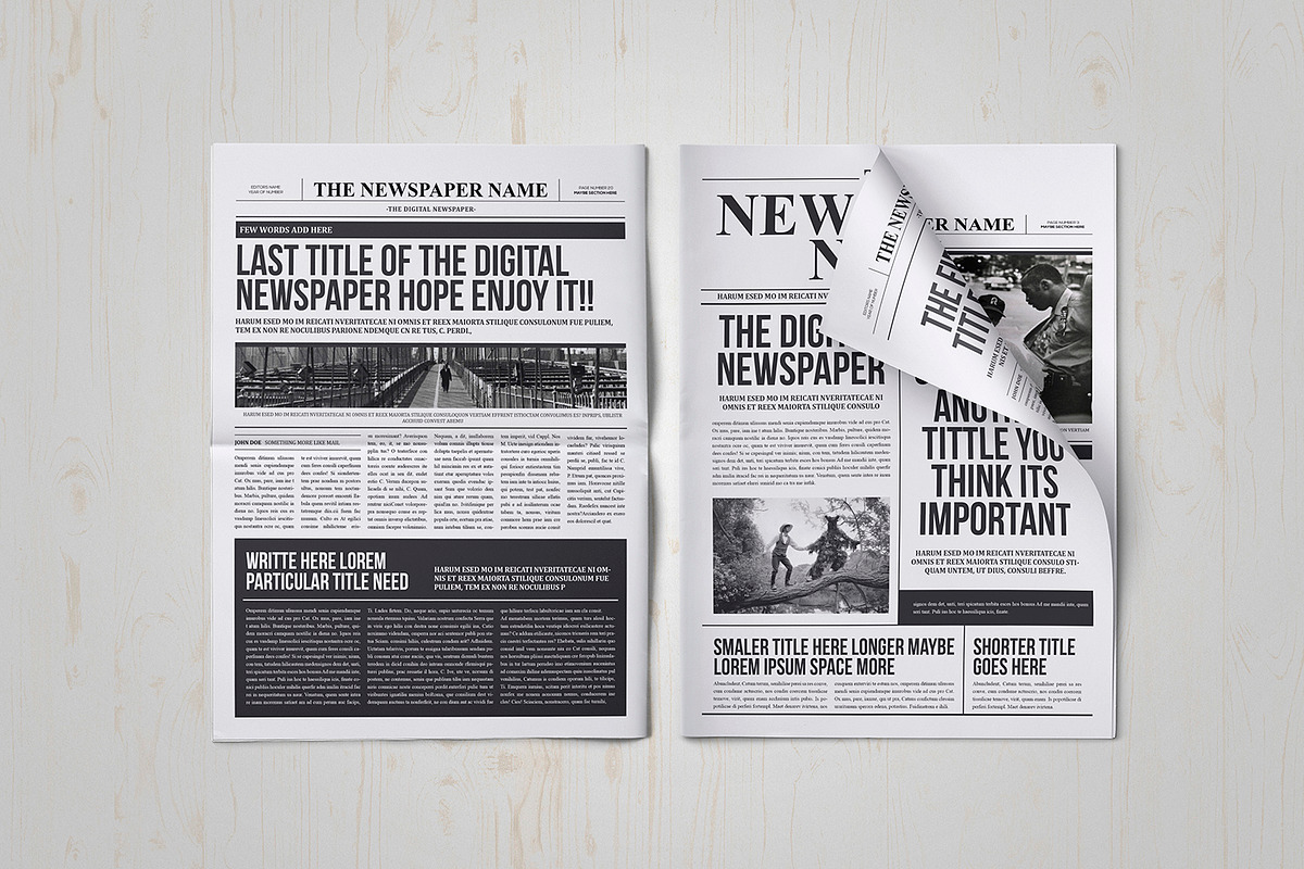 Classy Newspaper Indesign Template in Magazine Templates - product preview 8