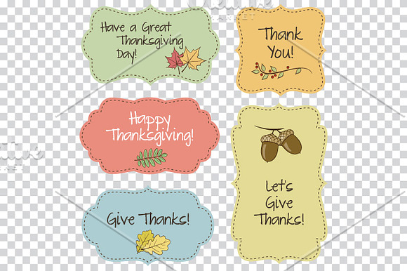 Thanksgiving Frames in Illustrations - product preview 1
