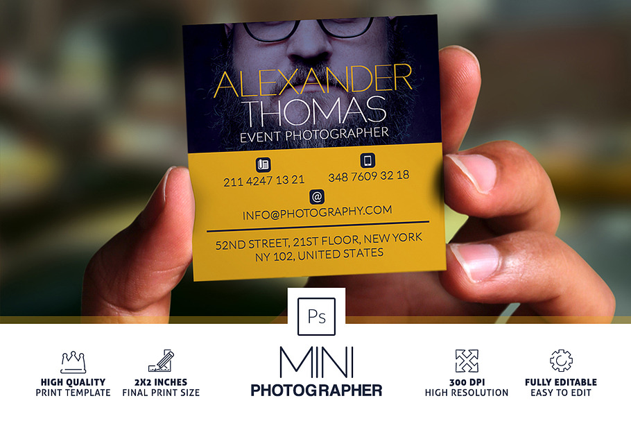 Mini Photographer Business Card