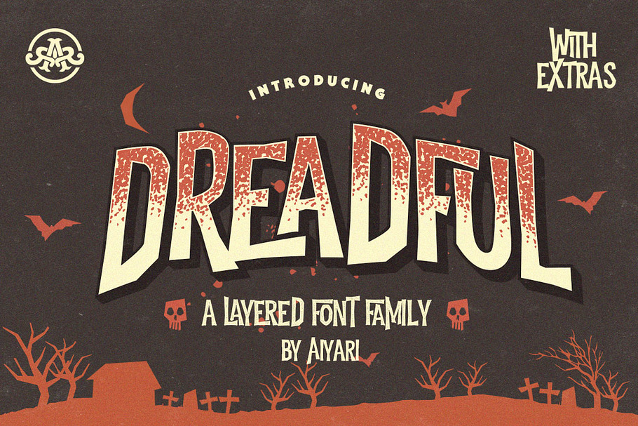 Dreadful +Extras in Halloween Fonts - product preview 8