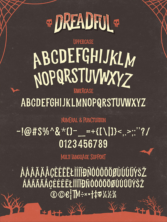 Dreadful +Extras in Halloween Fonts - product preview 1
