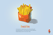 Vector french fries