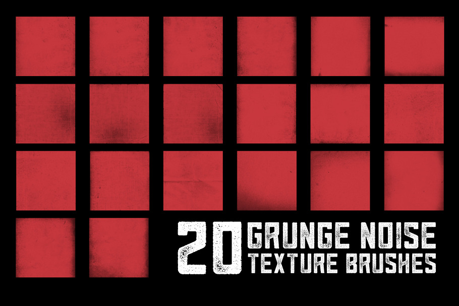 20 Grunge Noise Texture Brushes