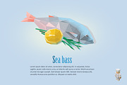 Vector sea bass 