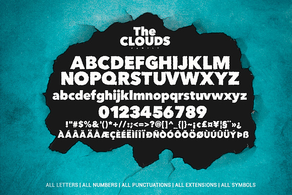 The Clouds Family in Display Fonts - product preview 2