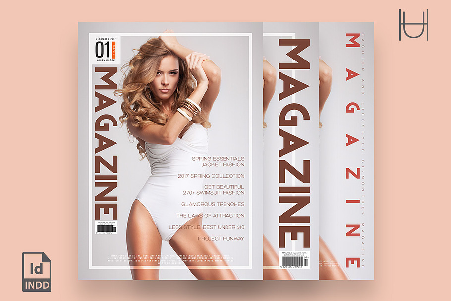 Magazine Cover Template 7 in Magazine Templates - product preview 8