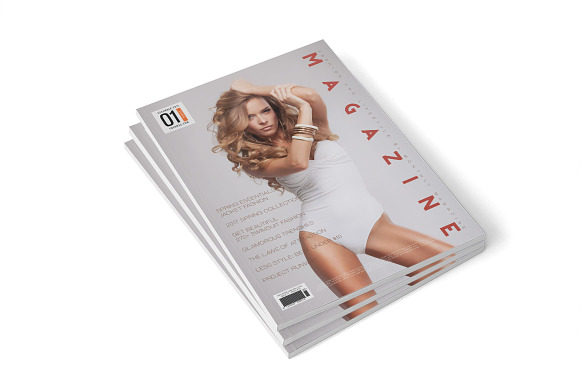 Magazine Cover Template 7 in Magazine Templates - product preview 3