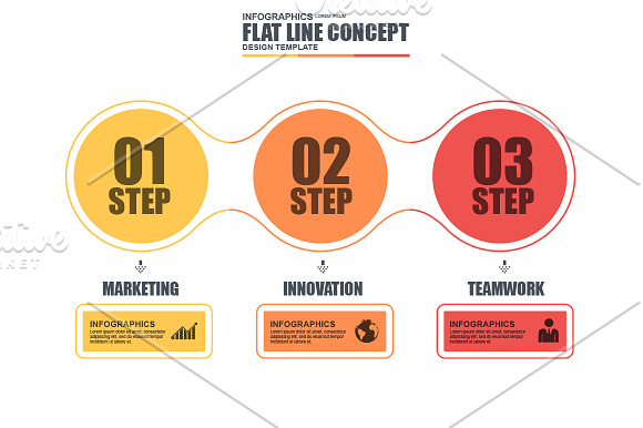 Thin Line Bundle Infographic Element in Presentation Templates - product preview 4