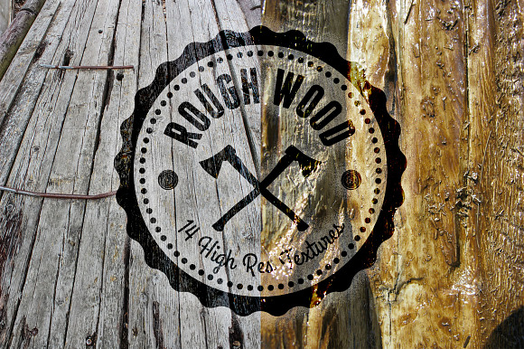 Rough Wood Texture Set - 14 HR in Textures - product preview 1