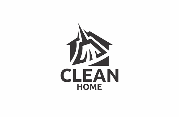 Clean Home  in Logo Templates - product preview 2