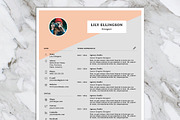 Lily Resume Template + Cover